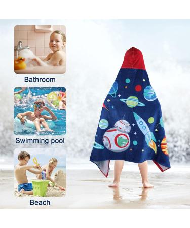 Flyish Direct Children's Bathing Poncho | 100% Cotton Hooded Towel | 127x76cm Beach Towel for Boys & Girls - Buy Online on GoSupps.com