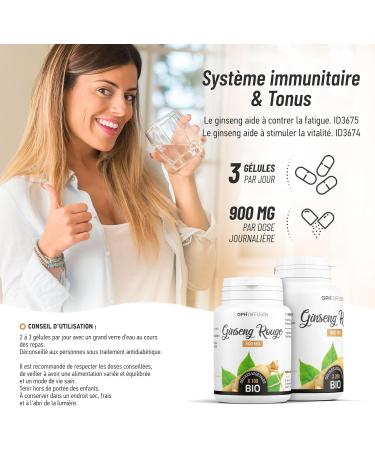 Organic Red Ginseng - 300 mg - 200 Vegetable Capsules - Buy Online on GoSupps.com