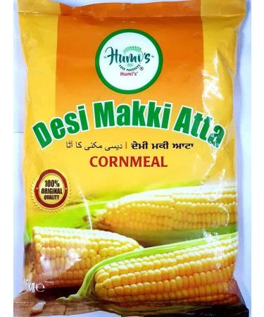 HUMI'S Desi Yellow Makki Atta - 1.5kg | Cornmeal | 100% Natural | No Preservatives - Buy Online on GoSupps.com