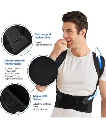 Posture Corrector for Women & Men - Adjustable Shoulder Brace Back Straightener - XL for Middle & Upper Spine Support - Buy Online on GoSupps.com