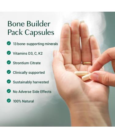 AlgaeCal - Bone Builder Pack for Bone Density Increase Clinically Supported Plant Based Calcium Supplement & Strontium for Women & Men Vitamin K2 (MK-7) & Vitamin D3 Magnesium & Trace Minerals for Bone Health Veggie Caps 180 count (Pack of 1) - Buy Online on GoSupps.com