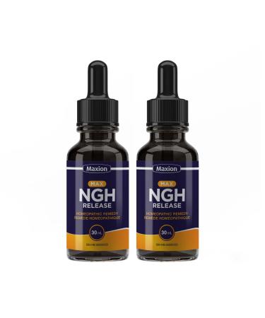 Maxion 2 Pack NGH Release for Natural Production of Human Growth Hormone HGH Anti-Aging Formula for Increased Energy and Libido Improved Skin and Weight Loss 30ml (2)