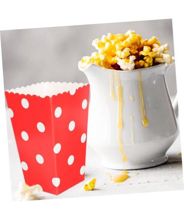 Mikinona 48pcs Popcorn Box Popcorn Cup Movie Night Supplies Containers Theater Supplies Candy Popcorn Stuff French Fries Holder Small Movie Theater Things Fried Paper Bucket - Buy Online on GoSupps.com