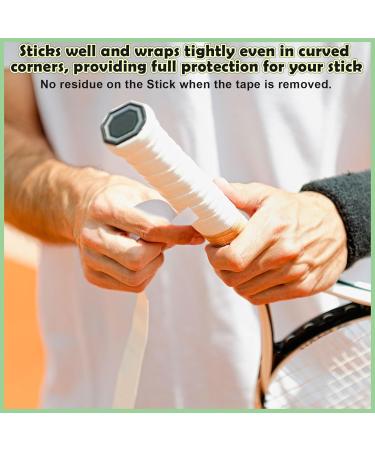 Buy Huiguli Racket Tape - 2 Rolls of Self-Adhesive Ice Hockey Tennis & Badminton Handle Tape (25m x 25mm) - Non-Slip Black & White Sports Tape for Optimal Grip - Buy Online on GoSupps.com
