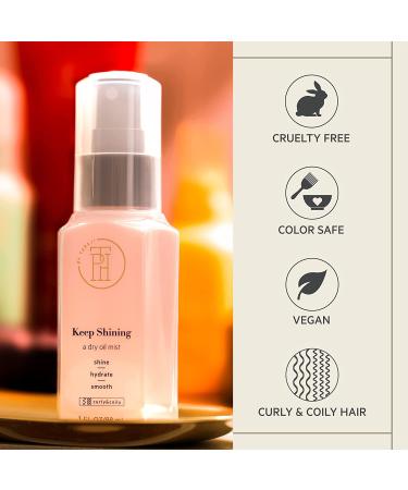 TPH by Taraji Keep Shining Dry Oil Mist 3oz - Hydrating Hair Treatment - Buy Online on GoSupps.com