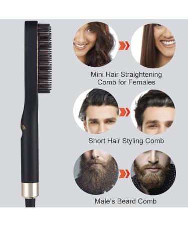 2-in-1 Heated Beard Brush & Straightener - Fast Styling & Grooming for Men | Beard Glids Comb (EU) - Buy Online on GoSupps.com