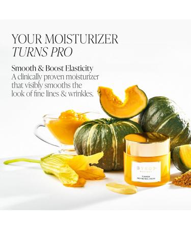 BYROE Pumpkin Pro-Retinol Anti Aging Face Cream | Vegan Hydrating Formula with Eco Ceramides & Bakuchiol | Reduce Fine Lines & Wrinkles - 50ml - Buy Online on GoSupps.com