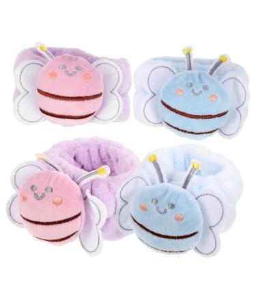 POPETPOP 4pi ces Bracelets-serviettes Pour Lavage Visage Lot De Confortables Et D licats Pour Exp rience Spa