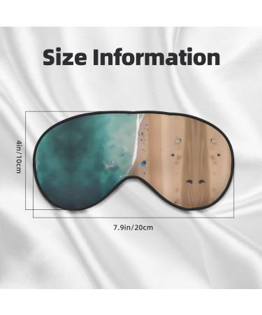 Aerial View Beach Eye Mask | Soft Elastic Adjustable Sleep Mask for Men & Women - International Shipping - Buy Online on GoSupps.com