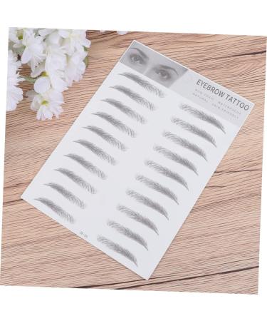 FOMIYES 6 Pcs 3d Eyebrow Stickers Beauty Kit Brow Shaper Makeup Eyebrow Transfer Man Stencil Cosmetic 1 count (Pack of 1) Blackx3pcs - Buy Online on GoSupps.com