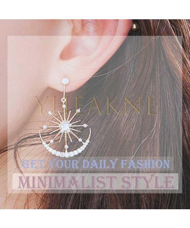 Shop Boho CZ Tassel Chain Earrings - Gold Drop & Crystal Dangle Jewelry for Women & Girls - Buy Online on GoSupps.com