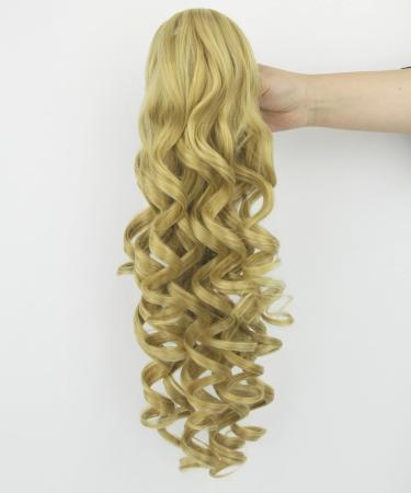 IMISSU Long Curly Claw Ponytail Clip On Hair Extension Pony Tail Hair Piece (Blonde 27/613) - Buy Online on GoSupps.com