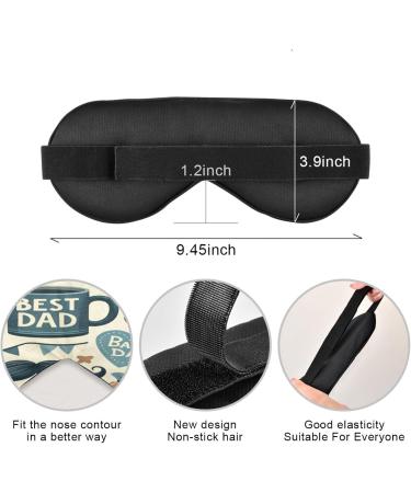 Best Dad Sleep Mask - Light Blocking Eye Mask for Father's Day | Adjustable Soft & Lightweight | Perfect for Men & Women - Ideal for Travel & Naps - Buy Online on GoSupps.com