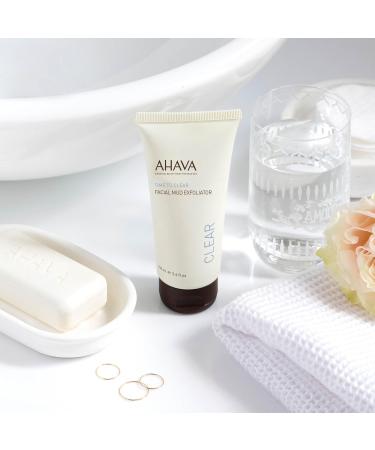 AHAVA Time to Clear Facial Mud Scrub - Gentle 100ml Exfoliating Facial Scrub with Mineral Mud & Granules | Shop Internationally - Buy Online on GoSupps.com