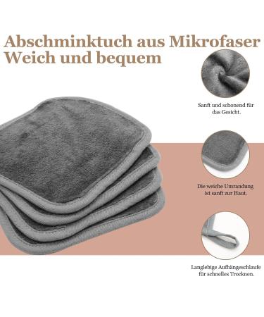 Borisca 12 Washable Microfiber Slaughtering Pads - Soft Makeup Cloths with Storage Bag 15x15cm | Ideal for Everyday Use & Travel - Buy Online on GoSupps.com