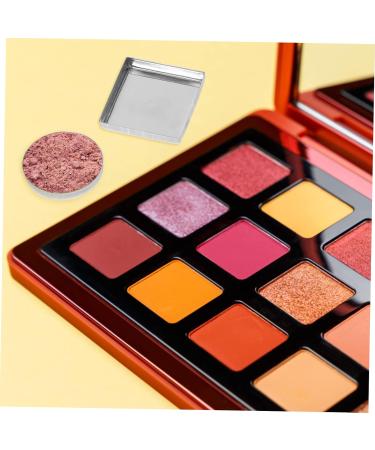 90 Pcs Aluminum Empty Blusher & Eyeshadow Palette Pans - Square Metal Makeup Container | 2.5x2.5cm - Buy Online on GoSupps.com