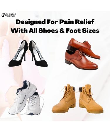 Plantar People Orthotic Insoles - Full Length with Arch Supports, Silicone Heel Pads - XL UK 11-13 | Plantar Fasciitis Treatment - Buy Online on GoSupps.com