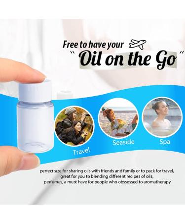 Gzcaiyun 50 Pcs Portable 20ml Plump Plastic Bottles with Screw Caps & Stickers for Cosmetics Travel & Camping - Buy Online on GoSupps.com
