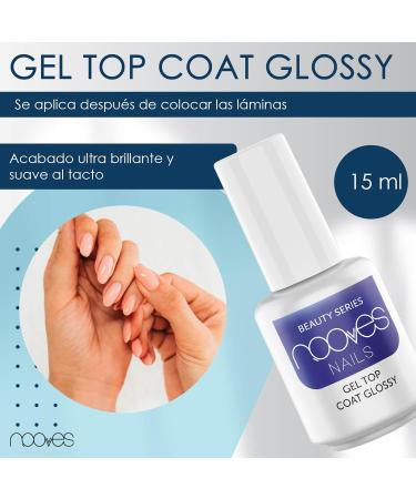  NOOVES Starter Kit Beauty Glitter | 2 Sheets of Premium Pre-Curved Gel | UV/LED Nail Lamp|Gel Top Coat Glossy|Semi-Hardened Gel Nail Strips|Semi-Permanent Gel Nail Stickers|Gel Nail - Buy Online on GoSupps.com