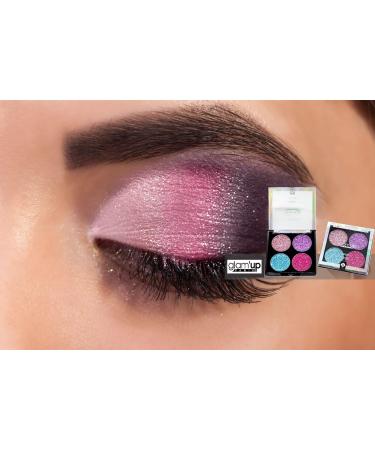 Glam Up Paris - Glitter Eyeshadow - Glitter Eyeshadow Palette - 4 Glitter Colors - Ultra Pigmented - Metallic Effect - Long Lasting - Gel Texture - No. 9 - Buy Online on GoSupps.com
