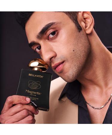 BELLA VITAS Mood Collection Magnetic Eau De Parfum for Him with Grapefruit Jasmine and Vanilla |Premium Long Lasting Fragrance Perfume for Men 100 ML - Buy Online on GoSupps.com