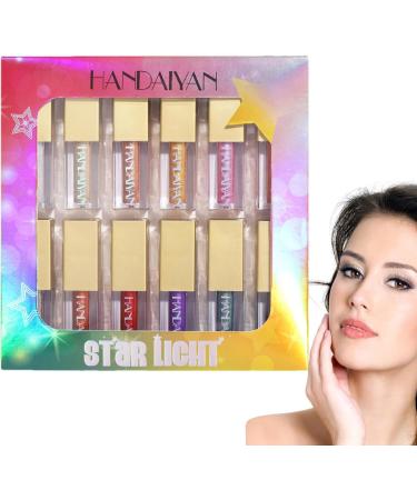 Liquid Eyeshadow | 12 Colors High Pigments Gloss Eye Shadow Kit - Eye Shadow Kit Gloss Eyeshadow Set Long Lasting Quick-Drying Brilliant Gel Highlighter for Shiny Makeup Eyes Make Up Kit Guanglu - Buy Online on GoSupps.com