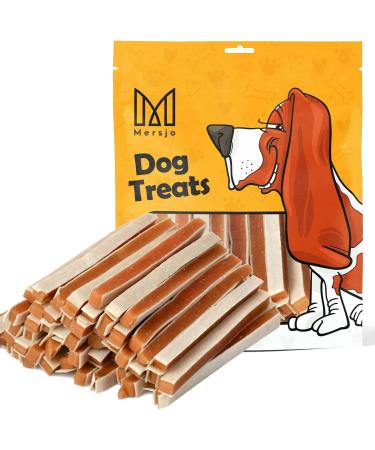 Mersjo Hundeleckerli - 60% High Meat Grain & Sugar-Free Dog Treats | Natural Chewing Aid - 500g Chicken & Cod Sandwich - Buy Online on GoSupps.com