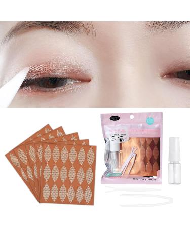 Eyelid Tape Invisible Natural Lace Eyelid Lift Strips Double Eyelid Stickers Invisible Lace Mesh Eyelid Stickers for Hooded Droopy Uneven Mono-eyelids Breathable & Waterproof with Tweezers Fork - Buy Online on GoSupps.com