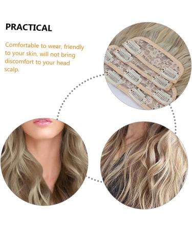 Beavorty hair extension set of four highlights blonde clip in hair extensions 6d hair extensions light brown hair extensions hairpieces hair toppers Miss High temperature wire wig curls - Buy Online on GoSupps.com