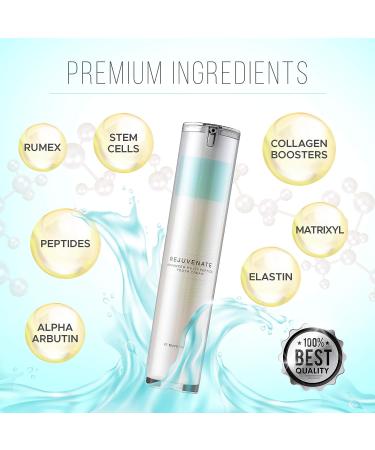 REJUVENATE Multi-Peptide Growth Factor Serum | Collagen Stimulating | Hydrating Stem Cell Serum | Anti-Aging Face Treatment - Buy Online on GoSupps.com
