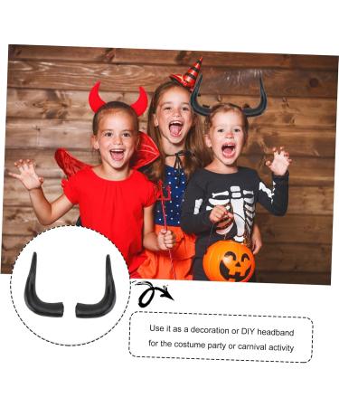 COLLBATH 1 Pair Halloween Dress up Halloween Devil Hairband Antlers Scrunchie Accessories Imitation Deer Horn DIY Hair Hoop Prom Costume Bull Horns Costume Ox Horn Hair Hoop Cow Bow Plastic - Buy Online on GoSupps.com