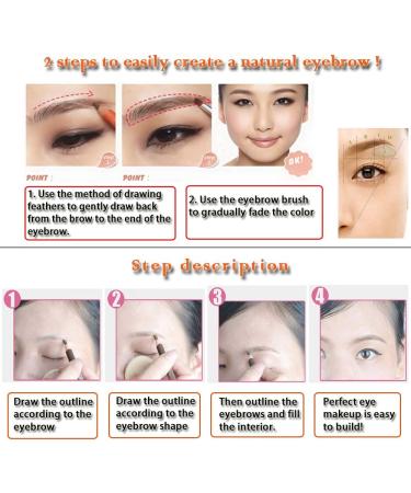  Kingknow Pull Cord Eyebrow Pencil Pen Waterproof Sweatproof Non-Fadeing Long-Lasting Not Easy to Smudge (Coffee#12) - Buy Online on GoSupps.com