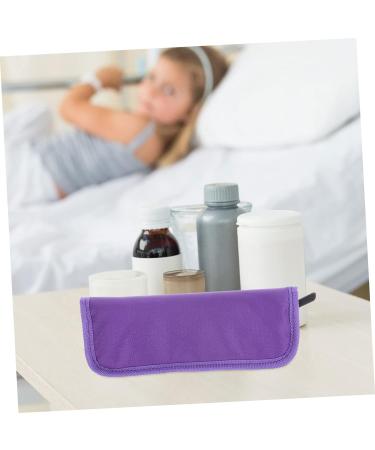 JEWEDECO Insulin Cooler Pack - Travel Storage Rack for Medications | Diabetic Insulin Cooler Case - Washable & Insulated | Purple 20x7cm - Buy Online on GoSupps.com