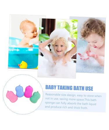 Housoutil 16 Pcs Children s Bath Sponge Set - Double Sided Body Scrubber Shower Loofahs Face Powder Puff - Eco-Friendly Plant Fibres - Perfect for Kids 14.5x9.5cm - Buy Online on GoSupps.com