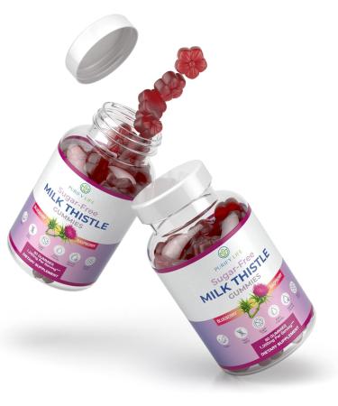 Premium Sugar-Free Milk Thistle Gummies | Liver Cleanse & Detox | 1000mg/serv | 3rd Party Tested USA Extract | Vegan & Antioxidant Support - Buy Online on GoSupps.com
