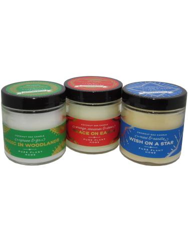 Holiday Aromatherapy Candles - Spruce & Fir | 3.1 oz Apothecary Glass | International Shipping - Buy Online on GoSupps.com
