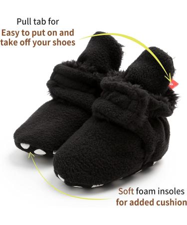 EDOTON Unisex Newborn Winter Boots - Warm & Non-Slip 12-18 Months Black - Buy Online on GoSupps.com
