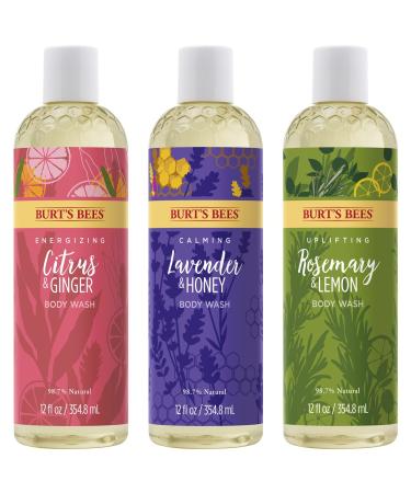 Burt's Bees Rosemary & Lemon Body Wash 12 Fl Oz - Nourishing Formula - Buy Online on GoSupps.com