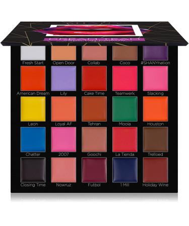 SHANY Dream Team Lip Palette - 25 Cream Lipsticks with 11 Bold Colors  8 Classic Shades  and 6 Nude Tones with a Matte Finish