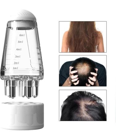 Applicateur D'huile Capillaire | Applicateur D'huile Pour Cheveux | Outil Massage Des Cheveux Solides | Applicateur D'Cuir Chevelu Pour L'huile Essentielle Liquid | Pour Le Soin Blanc - Buy Online on GoSupps.com