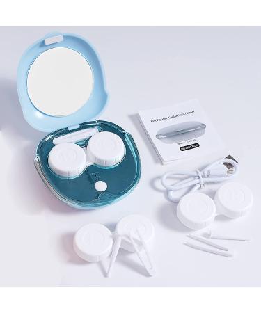 Portable Ultrasonic Contact Lens Cleaner Machine with USB Charger - Blue - Buy Online on GoSupps.com