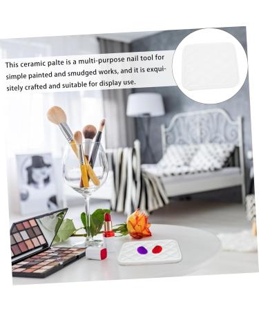  MERRYHAPY MERRYHAPY Nail Eyeshadow Clean Makeup Mix Easy Clean Paint Tray Gel Mixing Palette Color Mixing Tray Color Mixing Plate - Buy Online on GoSupps.com