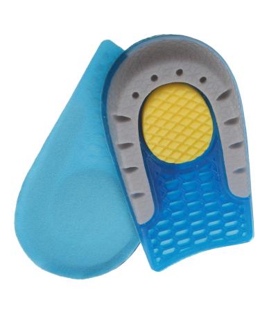 FRCOLOR 1 Pair Shock Absorbing Heightening Insole Height Increasing Insoles Shoe Lift Insert Pad Womens Heels Height Increase Insole Sebs Men and Women Height Increasing Shoes Blue 11X6.3X1.5CM