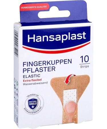 HANSAPLAST Elastic Fingertip Strips - 10 Pcs | Best First Aid for Cuts & Scrapes - International Shipping Available - Buy Online on GoSupps.com