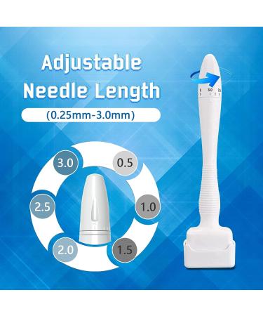 Incellice Adjustable Derma Stamp 140 for Microneedling - Professional Pen for Face, Body, Hair Growth - Home Use - Buy Online on GoSupps.com