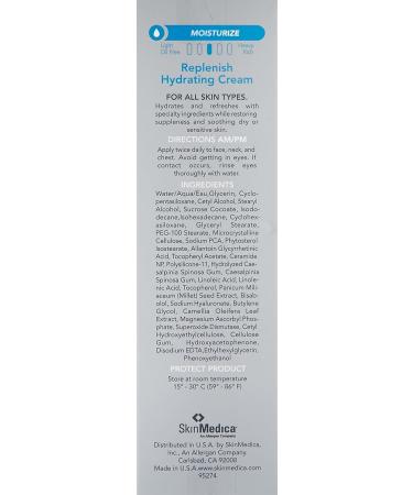 SkinMedica Replenish Hydrating Cream 2 Oz - Moisturizing Skin Care - Buy Online on GoSupps.com
