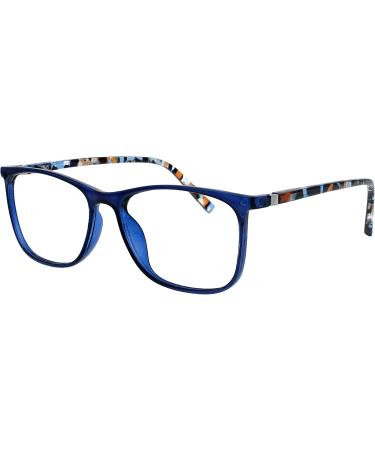 Opulize Unisex Arc Reading Glasses Pack of 9 | +1.50 Diopters | Stylish Black Brown & Blue Frames - Perfect for International Shipping - Buy Online on GoSupps.com