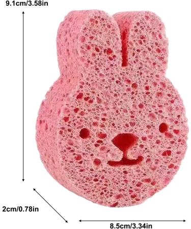 Baby Sponge for Bathing | Wood Pulp Sponge Soft Bath Sponges - Bath Rub Cute Shower Sponge Shower Brush Body Scrubber Dead Skin Remover for Deep Cleansing Pink - Buy Online on GoSupps.com