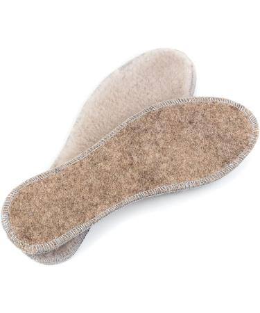 BARVEN Sheepskin Insoles - 12 Women/10 Men - Cozy & Warm Sheep Wool Fleece Inserts - Buy Online on GoSupps.com