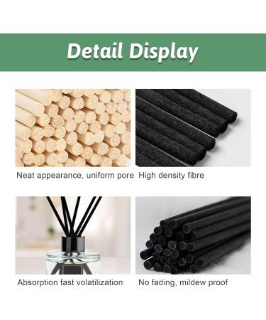 Halercay 100-Piece Room Fragrance Sticks - Aroma Diffuser Chopsticks for Home Office Spa & Decoration (Nature Black) - Refresh Your Space - Buy Online on GoSupps.com